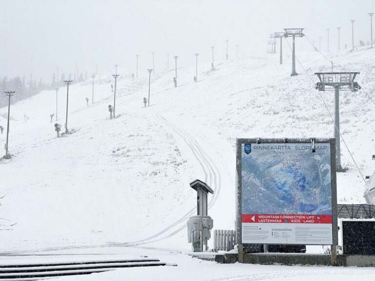 Premières chutes de neige en Laponie