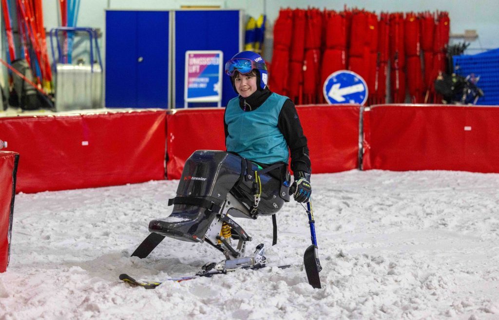 Les skieurs assis battent le record du monde