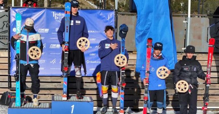 Les skieurs aragonais soulèvent le trophée international Borrufa