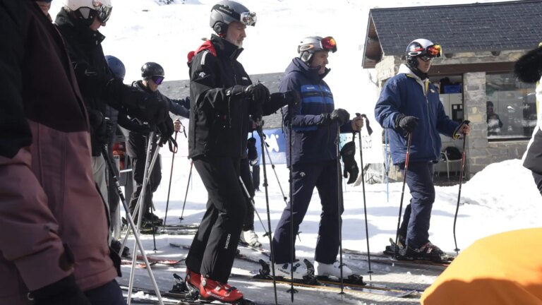 Le roi Felipe VI profite déjà des pistes de ski de Formigal