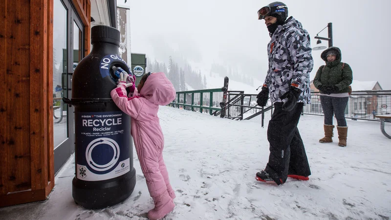 Comment être un skieur plus durable - Recycler