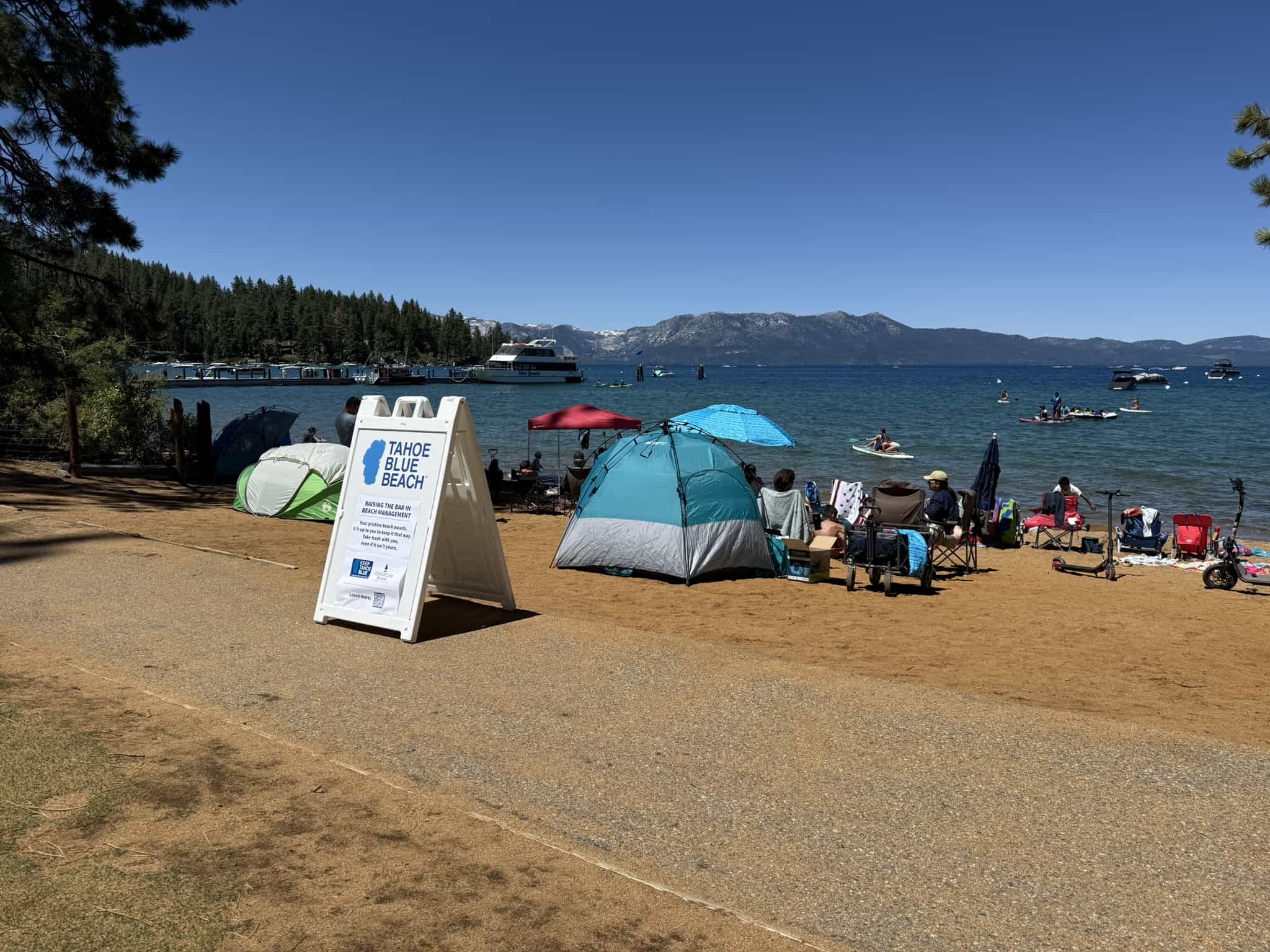 Le nettoyage annuel du lac Tahoe après les festivités du 4 juillet. | Photo: Ligue pour sauver le lac Tahoe