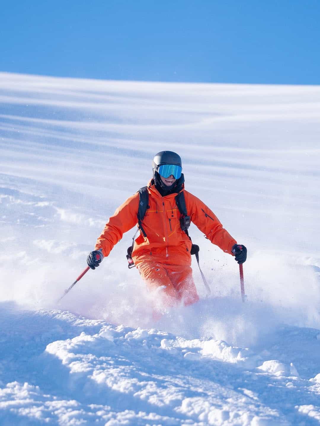 Neige profonde à Valle Nevado