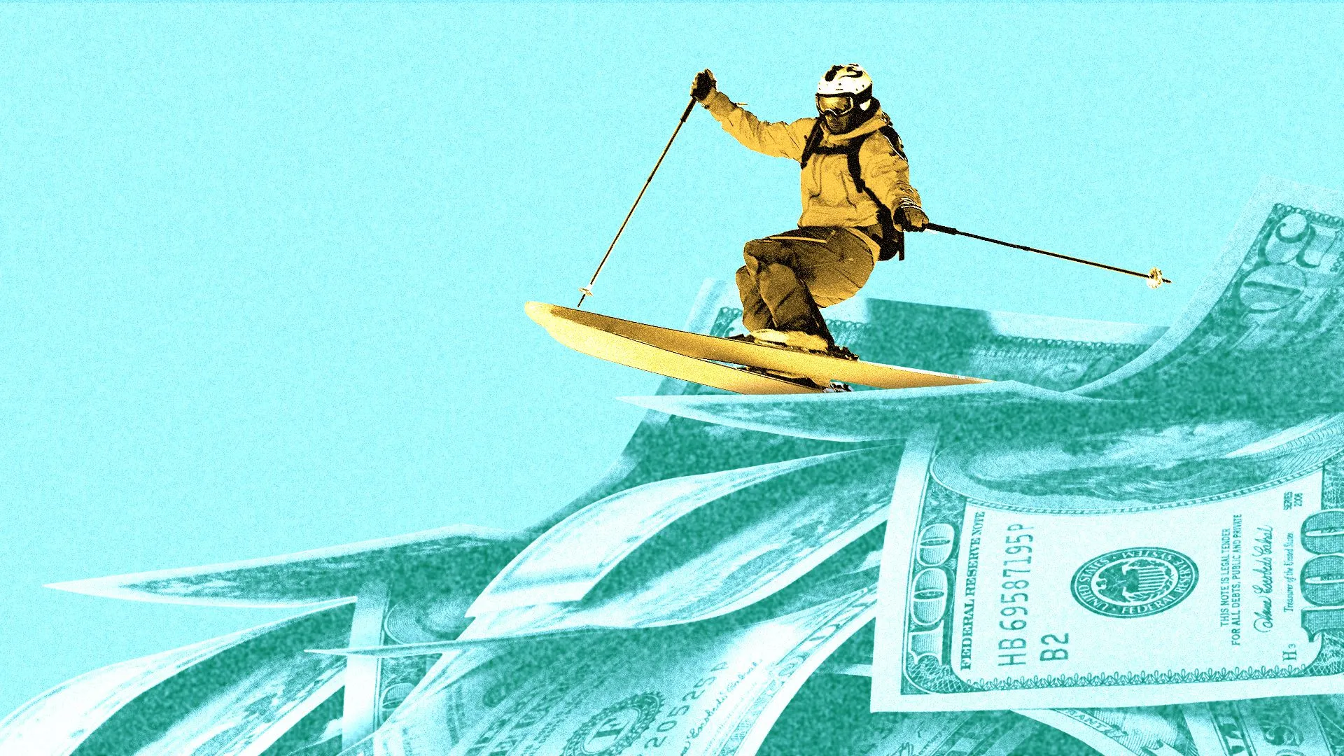 Achat de coût de l'argent du skier