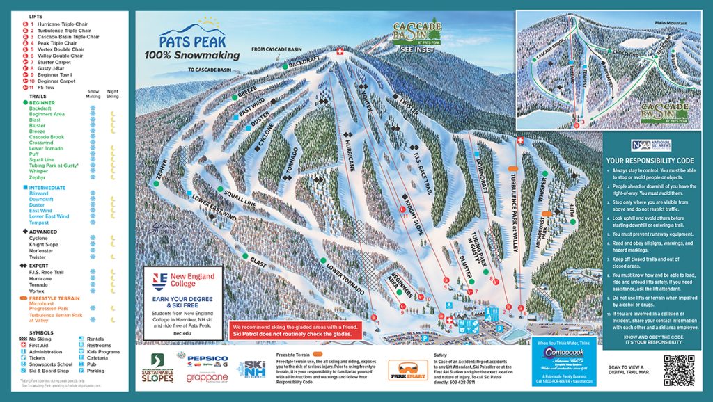 Pats Peak Trail Carte