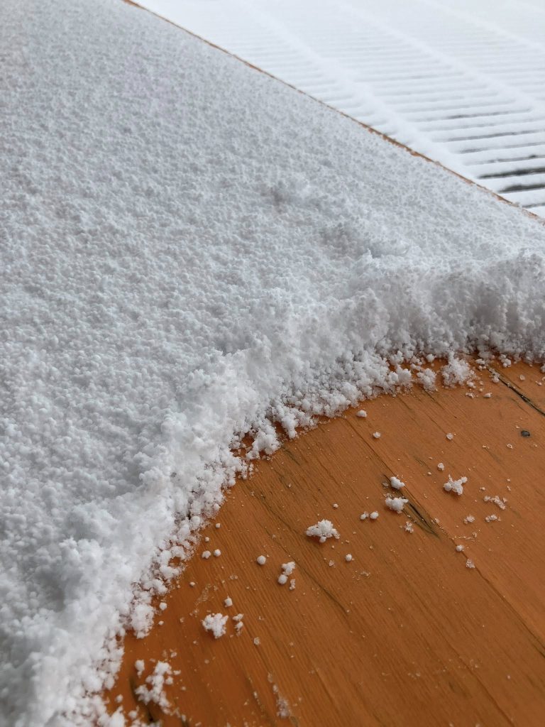 Frais de neige dans les Alpes