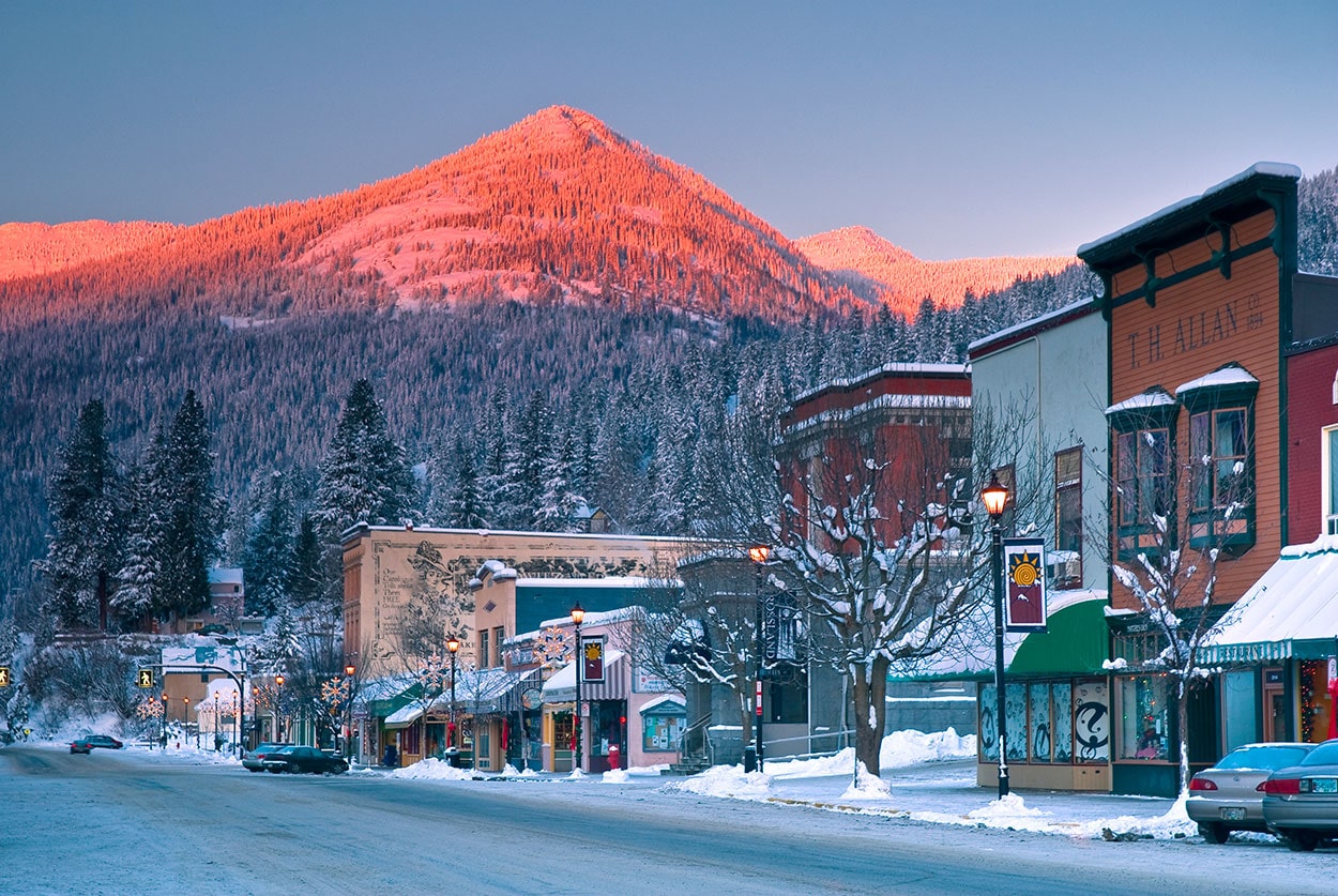 Rossland, Colombie-Britannique, Canada - Town de ski connu