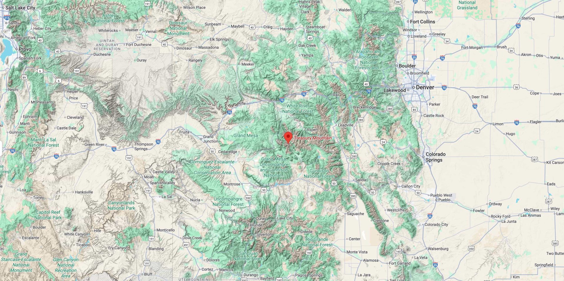 Trésor Mountain, Colorado