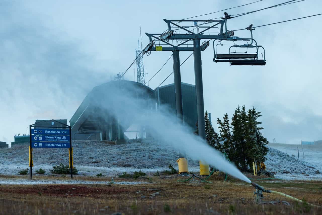 Premier jour d'enneigement. | Photo : Ian Zinner/Copper Mountain