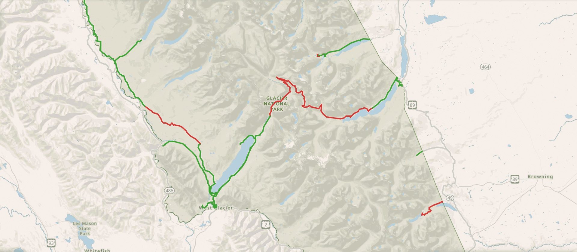 La route Going-to-the-Sun dans le parc national des Glaciers, dans le Montana, a été fermée ce week-end en raison de la neige. | Image : NPS