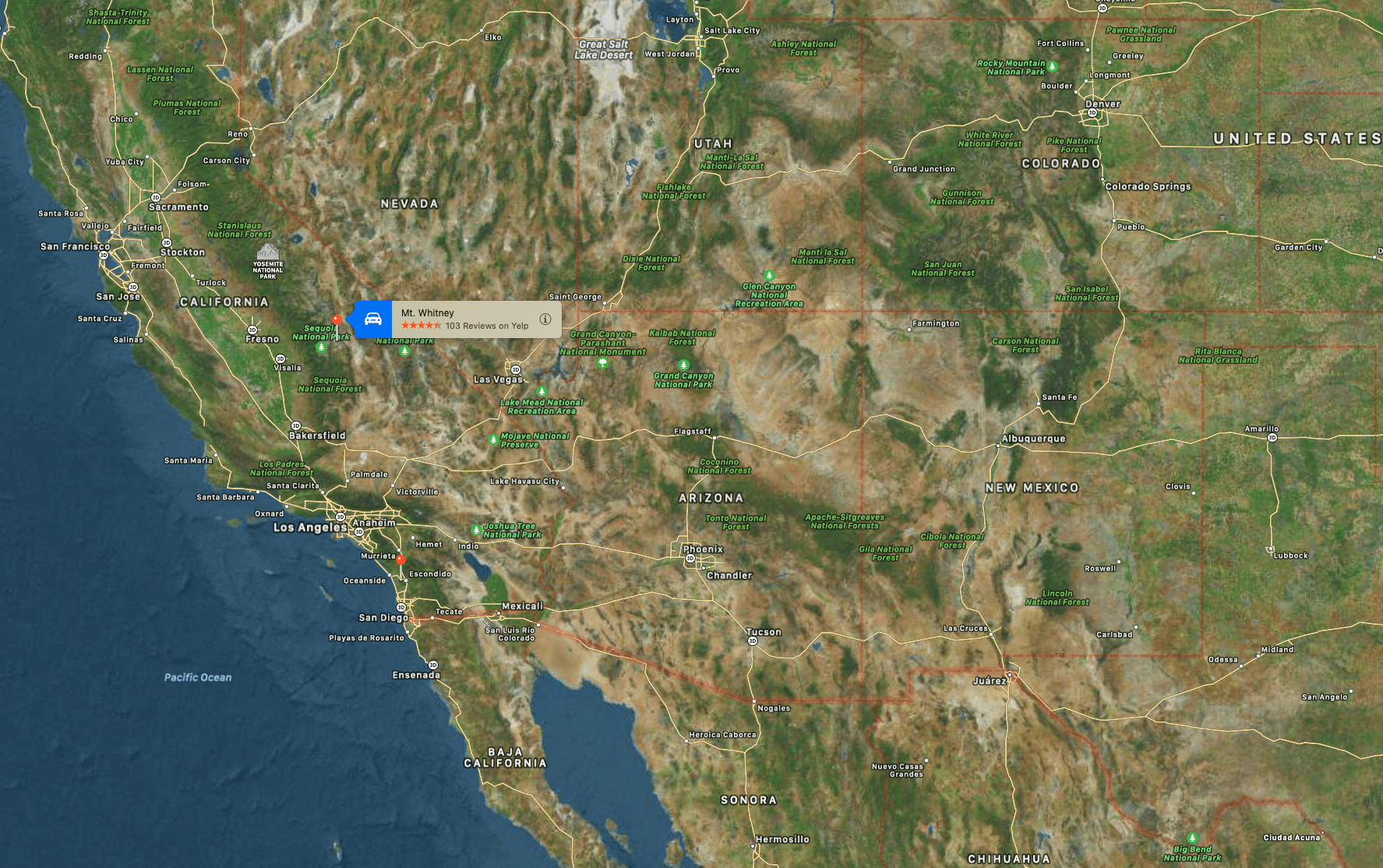 Whitney, Californie