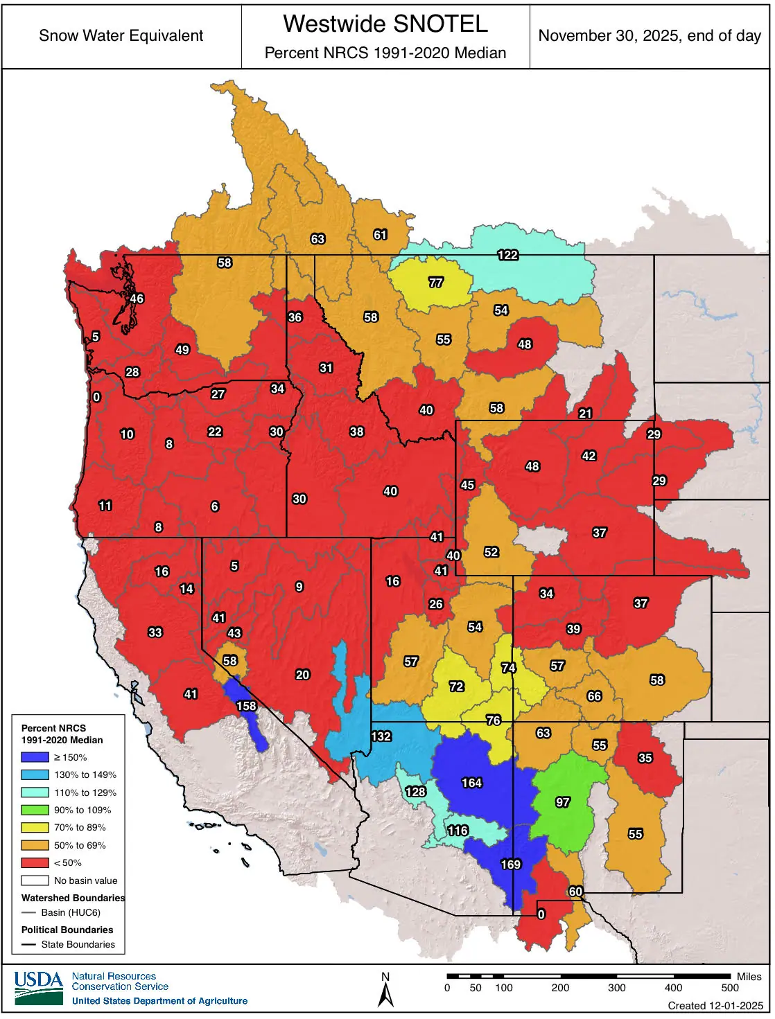l'ouest des États-Unis
