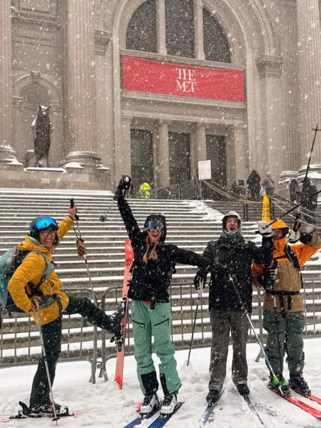 Randonnée à ski à New York Central Park