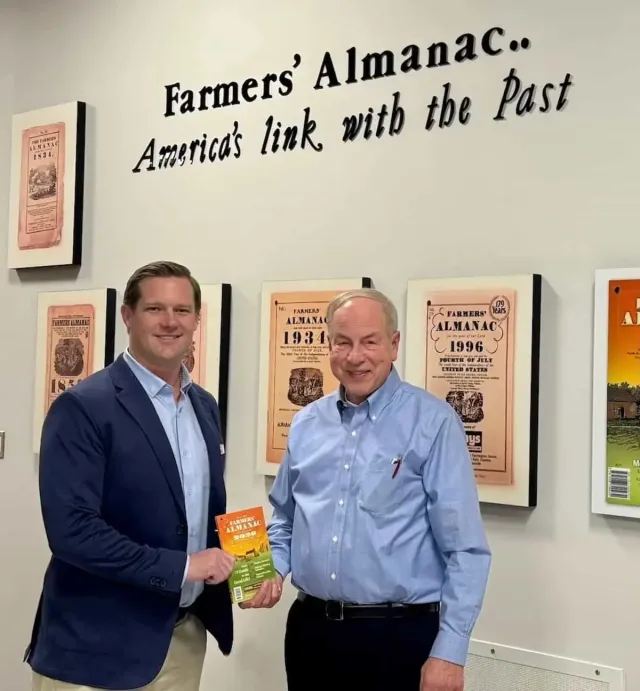 Tim Konrad et Peter Geiger. | Photo de : Farmers' Almanac
