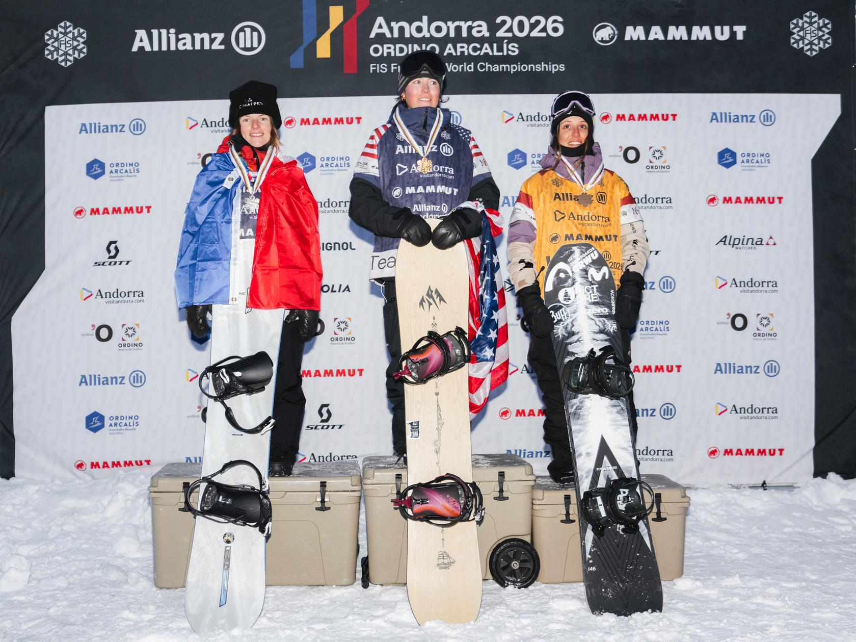 Podium de Núria Castán et médaille de bronze aux Championnats du monde de freeride 2026 à Andorre