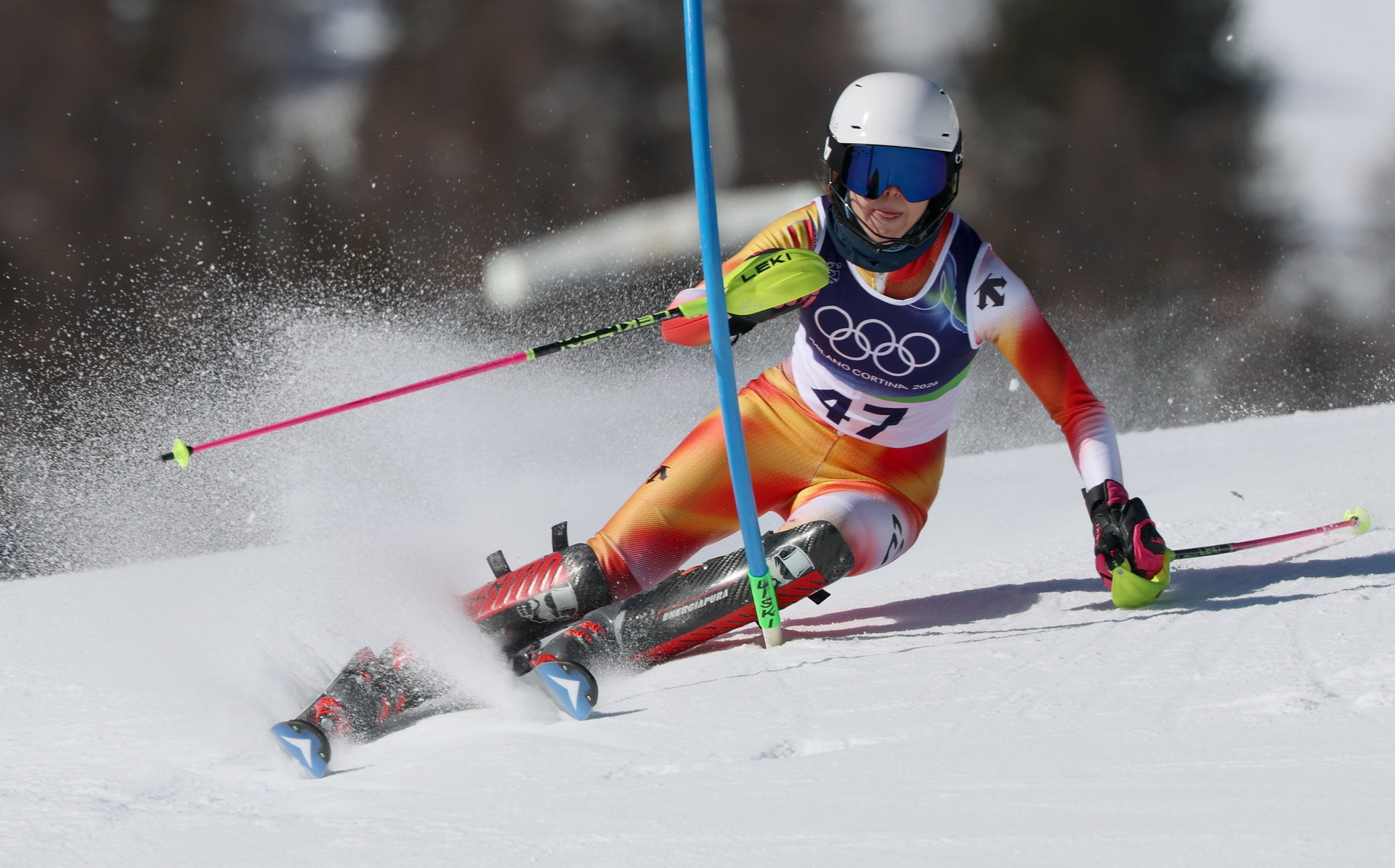 L'Espagnole Arrieta Rodríguez participe à la finale du slalom