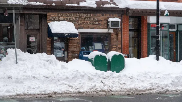 Chutes de neige-Hoboken-Bureau de poste
