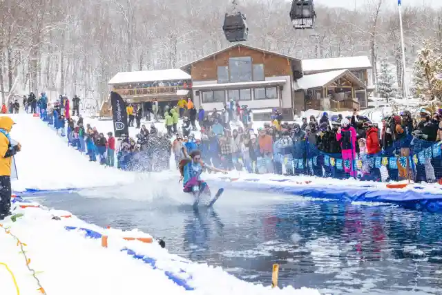 Écrémage d’étang 2025. | Photo de : Killington Resort
