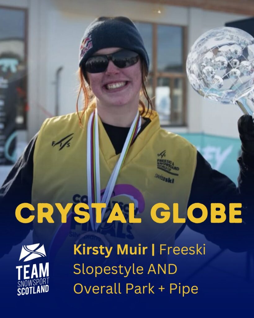 Kirsty Muir collectionne la tournée de Coupe du monde Park and Pipe 25-26 et remporte le Big Globe