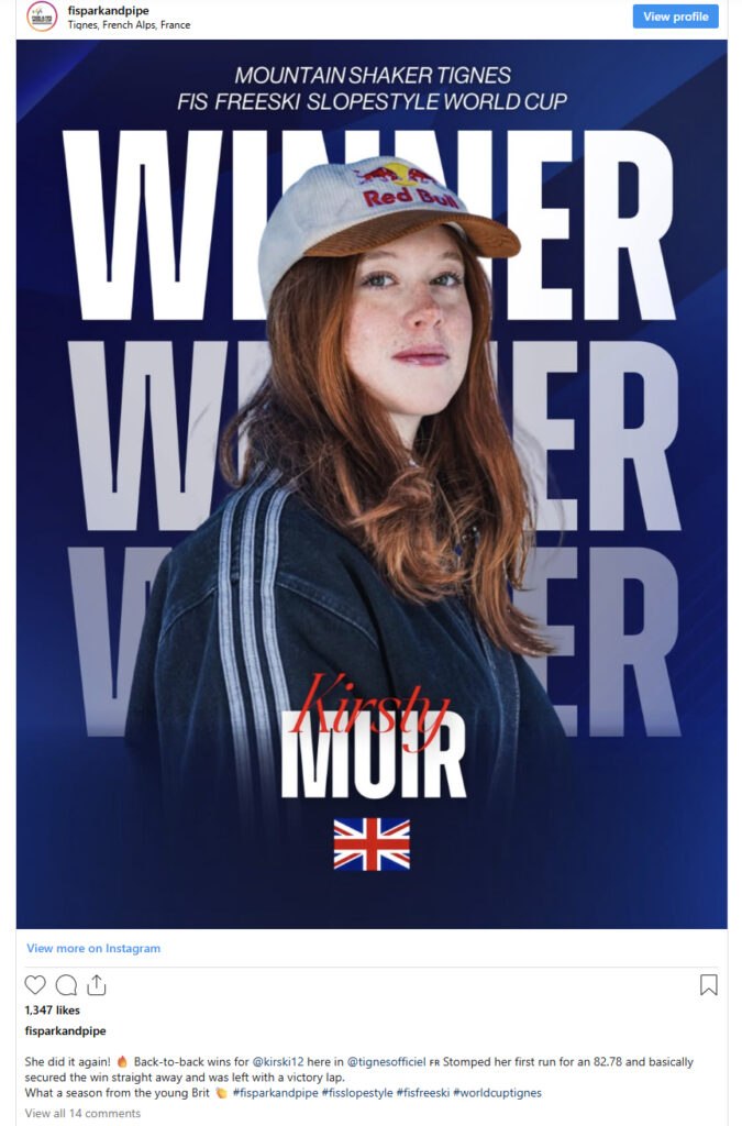L'Écossaise Kirsty Muir remporte la Coupe du monde de freeski Slopestyle à Tignes
