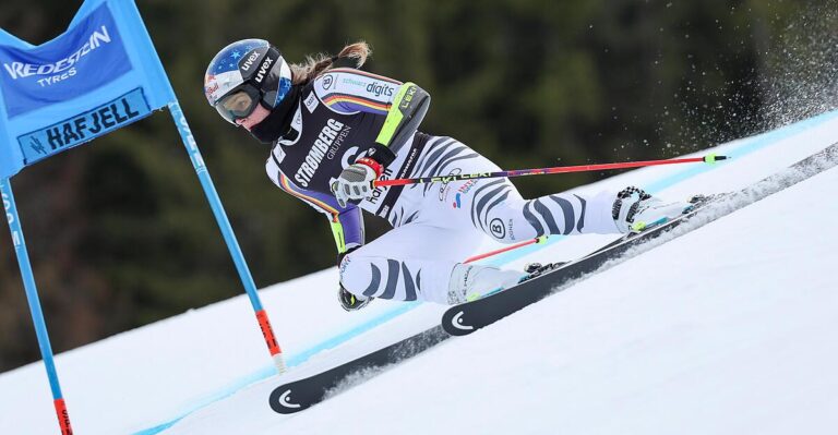 Ski alpin : Aicher, troisième à la mi-temps, met Shiffrin sous pression
