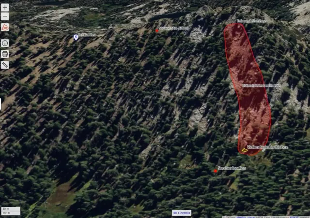 Rapport officiel des avalanches de Castle Peak