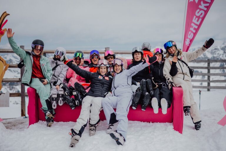 Les pistes de ski autrichiennes deviennent roses