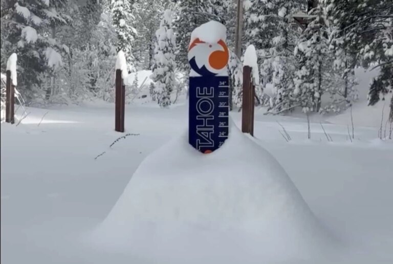 Rapport de neige de Palisades Tahoe : 22 pouces en 24 heures et tempête totale de 43 pouces