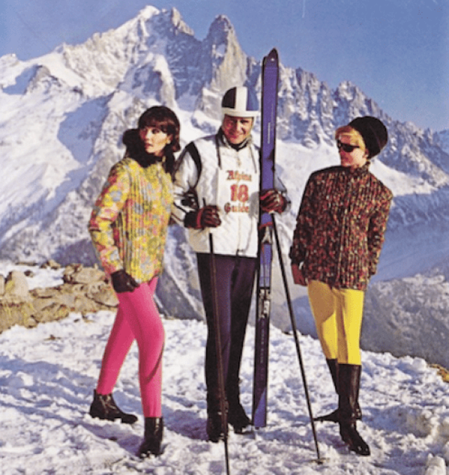 Tendances des vêtements de ski des années 1960
