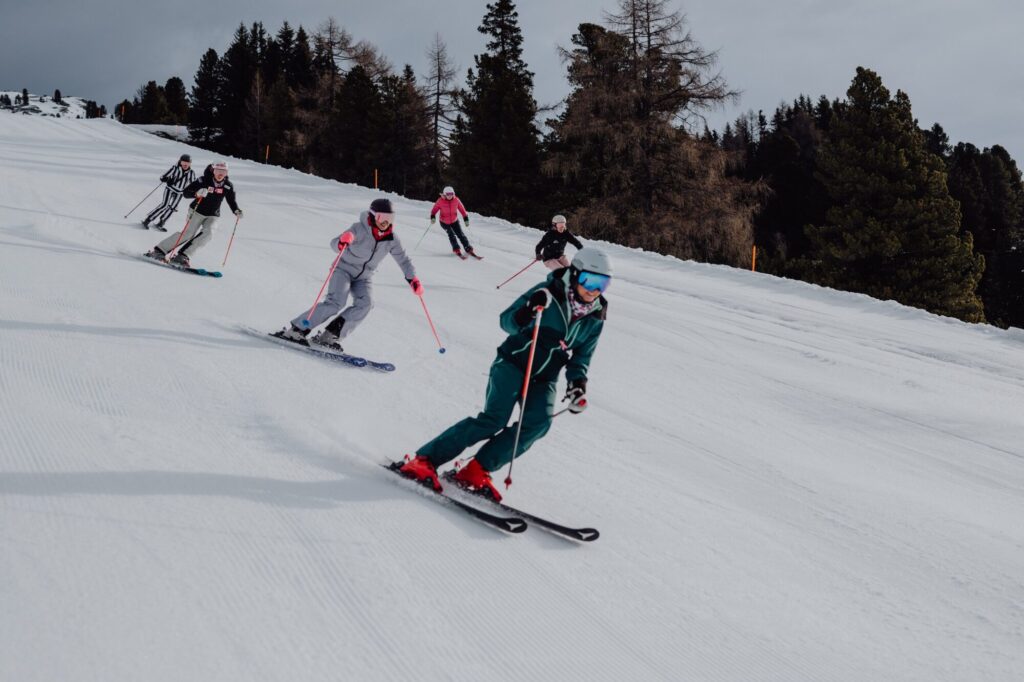 Les pistes de ski autrichiennes deviennent roses