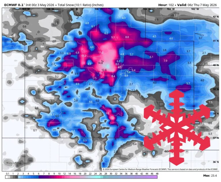 Prévisions SnowBrains : 10-15 pouces pour les montagnes du nord du Colorado cette semaine