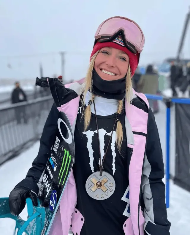 Jamie Anderson maman et compétitrice