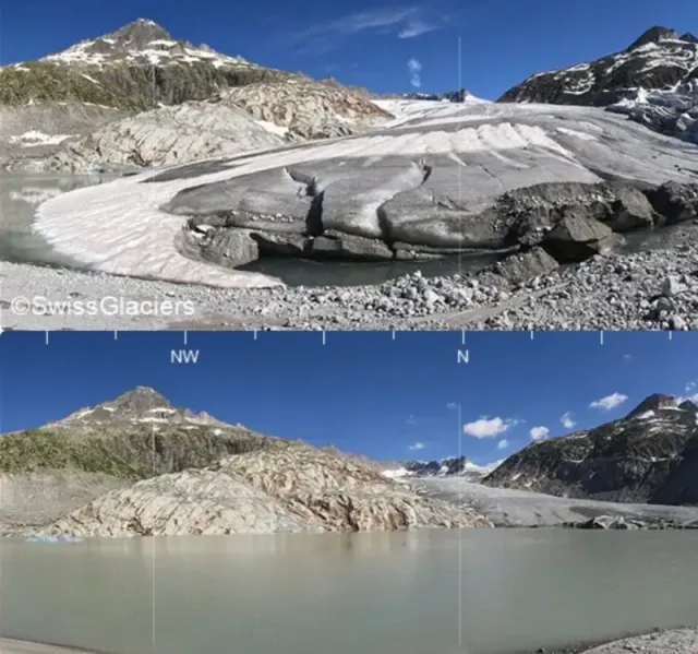 Les glaciers suisses en danger