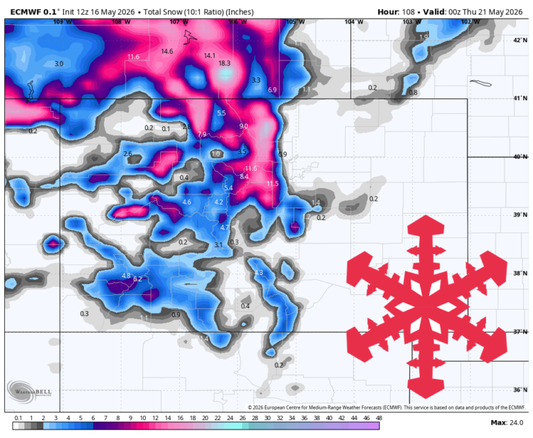 Prévisions SnowBrains : la tempête printanière fait monter un pied dans le Colorado