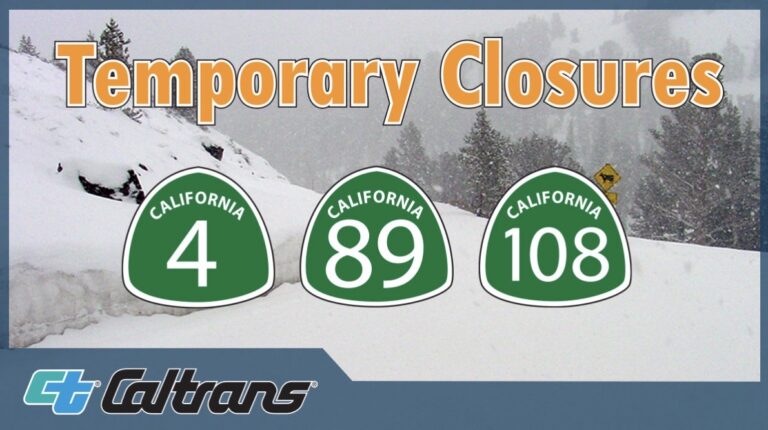 Caltrans ordonne la fermeture temporaire de trois cols de la Sierra en raison des conditions météorologiques