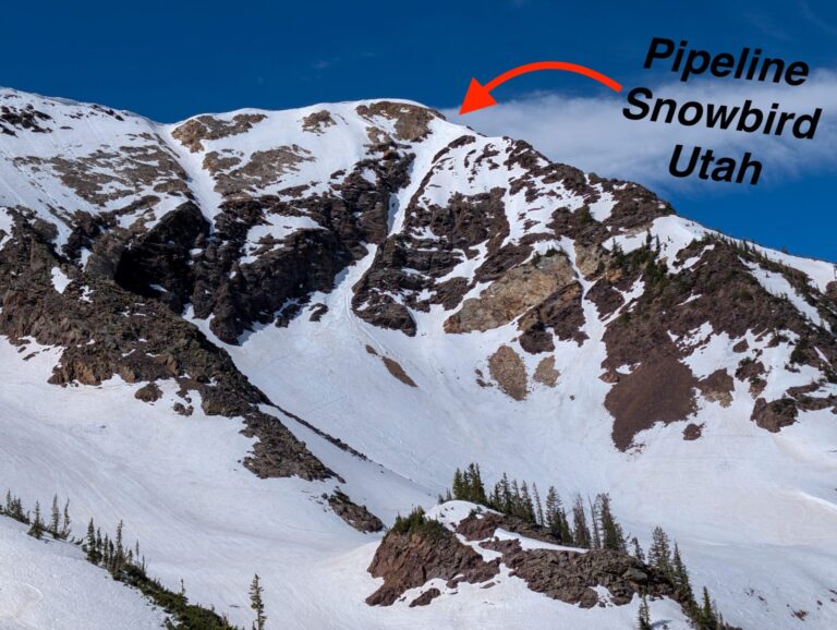 Rapport de voyage : 11 489 pieds à American Fork Twin Peaks, UT | « Couloir Pipeline » à Snowbird