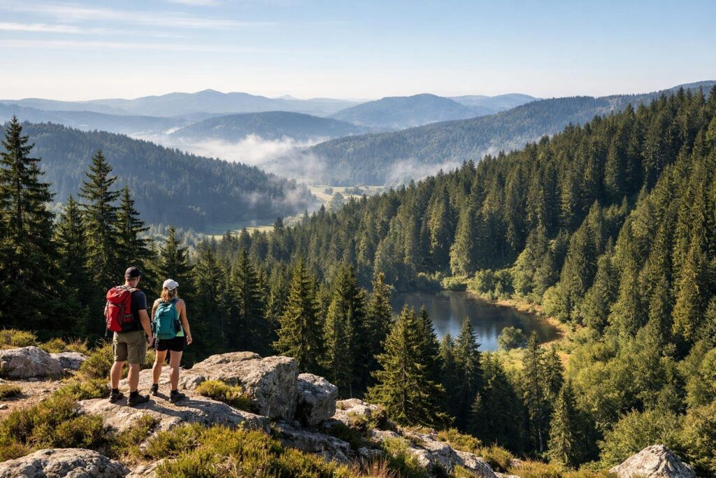 Oubliez les Alpes bondées : ce massif des Vosges offre les mêmes sapins et trois fois moins de monde