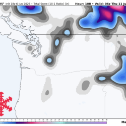 Prévisions SnowBrains : 3-4 pouces pour le mont Hood, puis chaud et sec pour le PNW