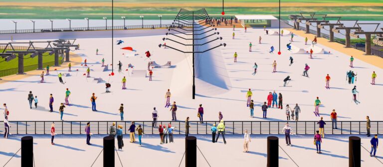 Construction des bords de pente sèche prévus à Preston plus proches