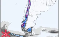 Prévisions de neige pour l'Amérique du Sud : jusqu'à 50 cm jusqu'à dimanche