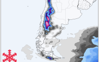 Prévisions de neige pour l'Amérique du Sud : jusqu'à 30 cm d'ici mercredi