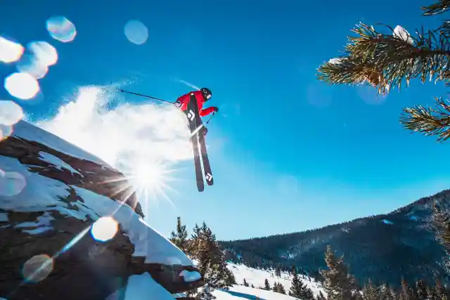 vail, colorado, bassin du ciel bleu