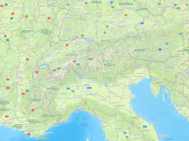 Carte montrant l'emplacement de Ainsiis dans le canton des Grisons, Suisse