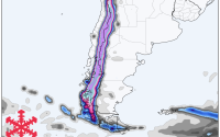 Prévisions de neige en Amérique du Sud : tempête multi-vagues jusqu'à lundi