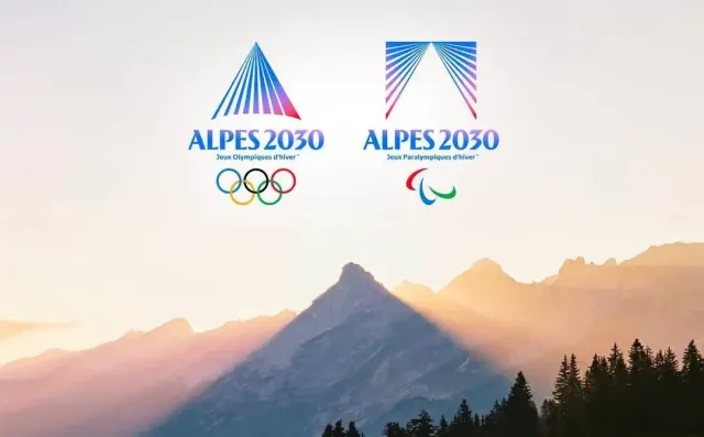 Emblèmes des logos des alpes françaises 2030