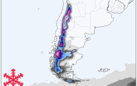 Prévisions de neige en Amérique du Sud : tempête dans les Andes en milieu de semaine