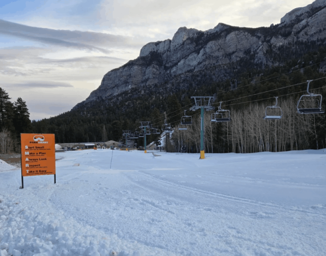 Lee Canyon, jour d'ouverture
