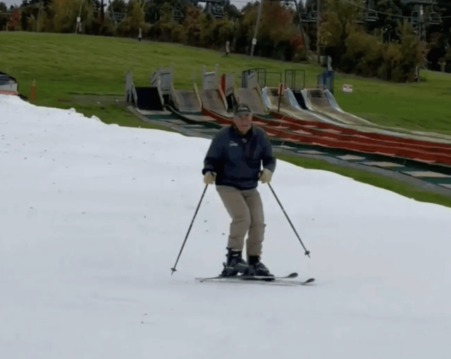 Service de ski, jour d'ouverture