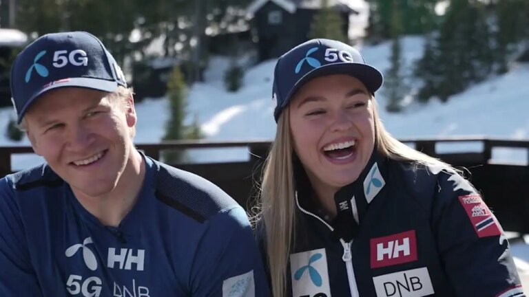 Le couple norvégien Timon Haugan et Thea Stjernesund, stars du ski, déménagent en Autriche